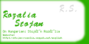 rozalia stojan business card